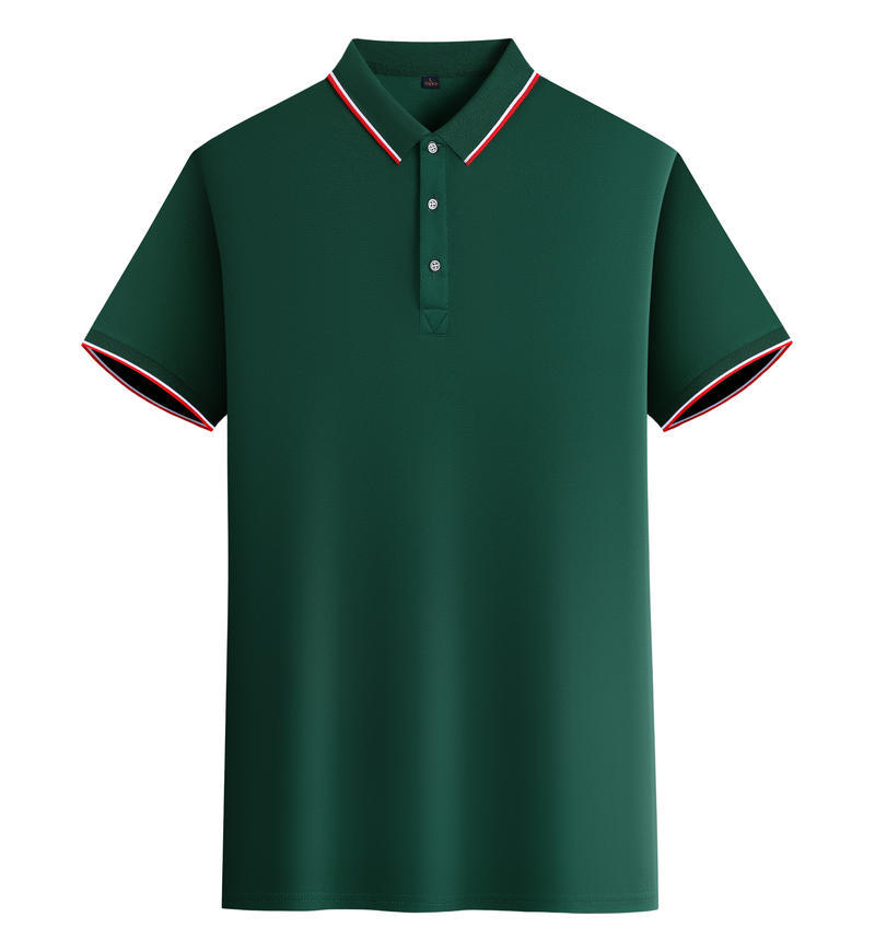 Tiger 180G con solapa polo impresión logotipo de verano ropa de trabajo hombre y mujer de manga corta personalizada camisa publicitaria de moda