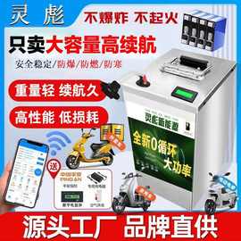 磷酸铁锂电池电动车60v72v两轮三轮车大容量外卖快递专用电瓶