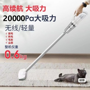 Wireless vacuum cleaner household indoor small large suction hand-held push rod two-in-one carpet pet car vacuum cleaner