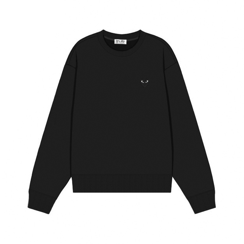 Comme des Garcons川久PLAY刺绣爱心秋冬季长袖圆领毛圈卫衣 男女|undefined