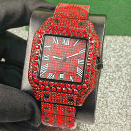 diamond watches 全钻男士手表 嘻哈手表 石英手表 hiphop watch