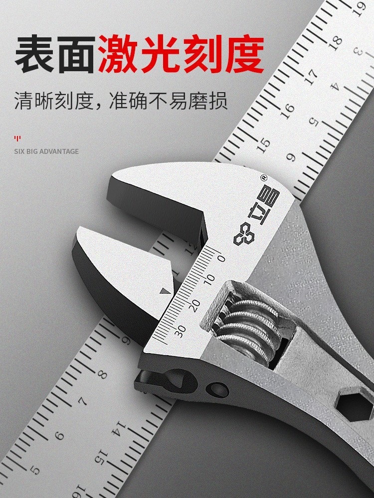 昌盈大多功能活动扳手工具套装开口板子12寸大万用活口工