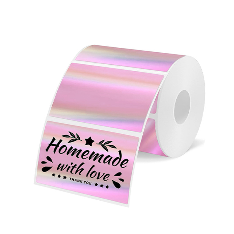 Etiqueta de plata láser térmica transfronteriza de Amazon Etiqueta adhesiva de sellado Etiqueta reflectante Etiqueta adhesiva impermeable holográfica Personalización image 15