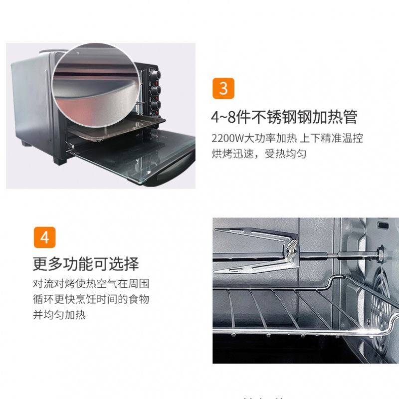 KS80 de gran capacidad automática multi-función visual sin aceite de aire freidora eléctrica horno inteligente Fábrica de la hornada