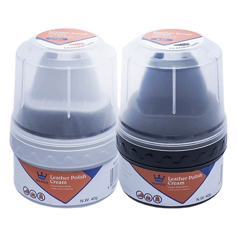 Крем для обуви черный бесцветный с губчатой головкой для ухода за кожей Крем для обуви Губка для обуви Воск Очищающий Крем Увлажняющий легкий