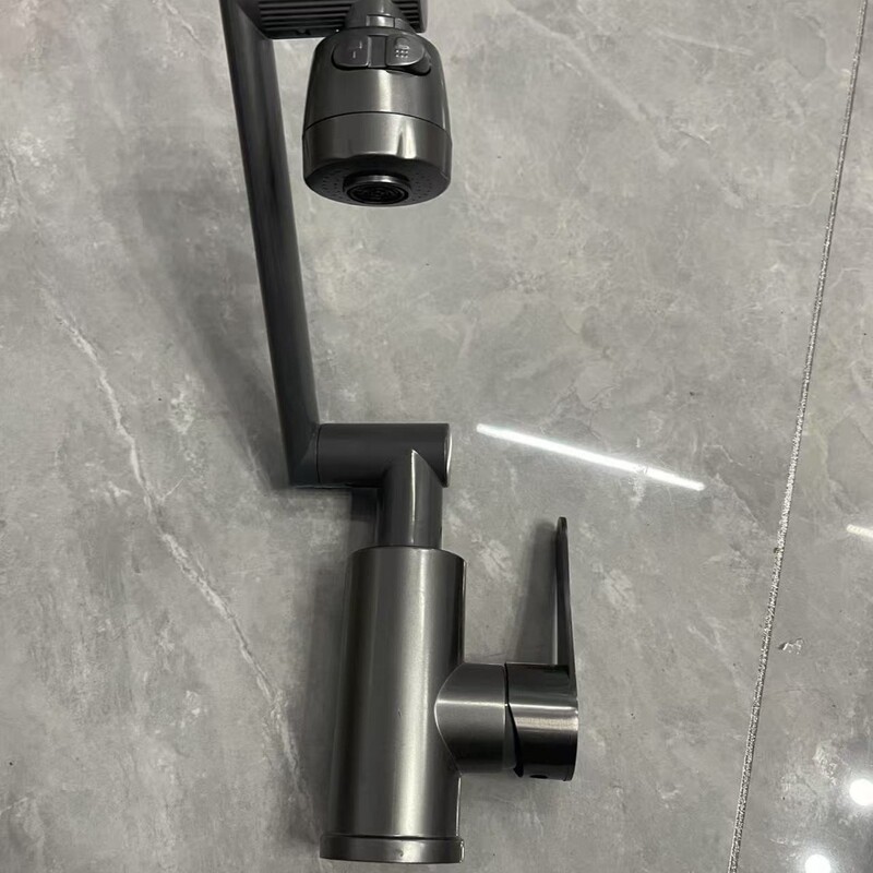 招财猫水龙头万向旋转ABS材质机械臂面盆龙头手盆冷热水龙头配件|undefined