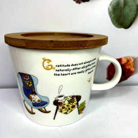 创意大容量木盖杯牛奶咖啡学生办公实用马克陶瓷杯