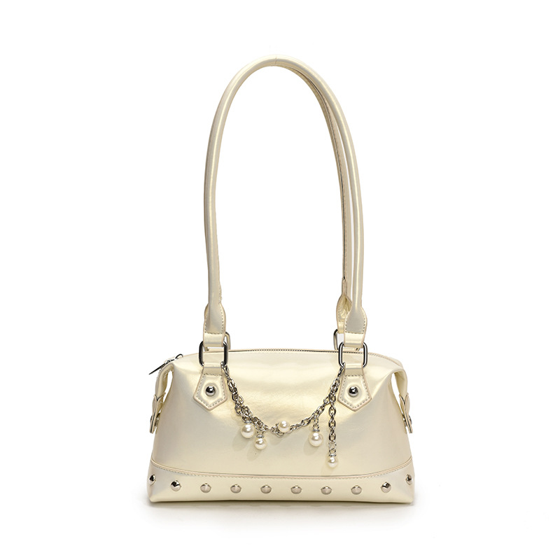 Dulce y fresco bolso de axila de chica caliente 2025 primavera y verano nuevo bolso femenino bolso de alta calidad bolso de hombro con remaches personalizado marea