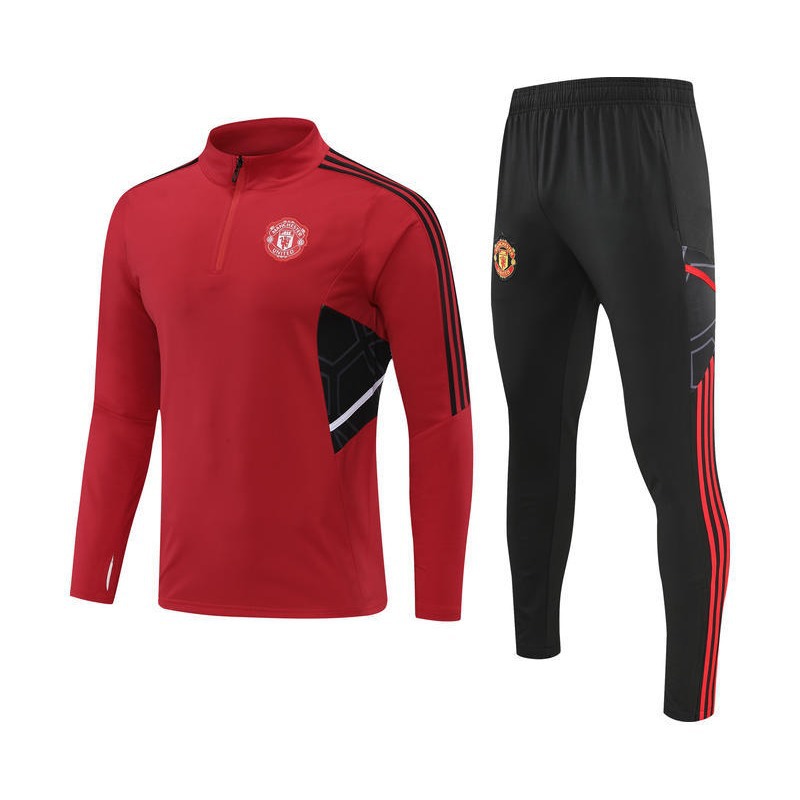 New Autumn and Winter Football Training Suit Men's Autumn and Winter Team Uniform Long-Sleeved Outstanding Pullover Half-Zip Uniform