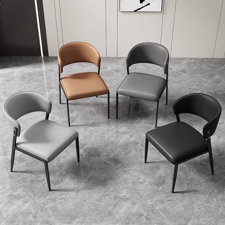 家用餐桌椅工厂批发客厅厨房酒店餐厅网红悬浮椅意式法式靠背餐椅