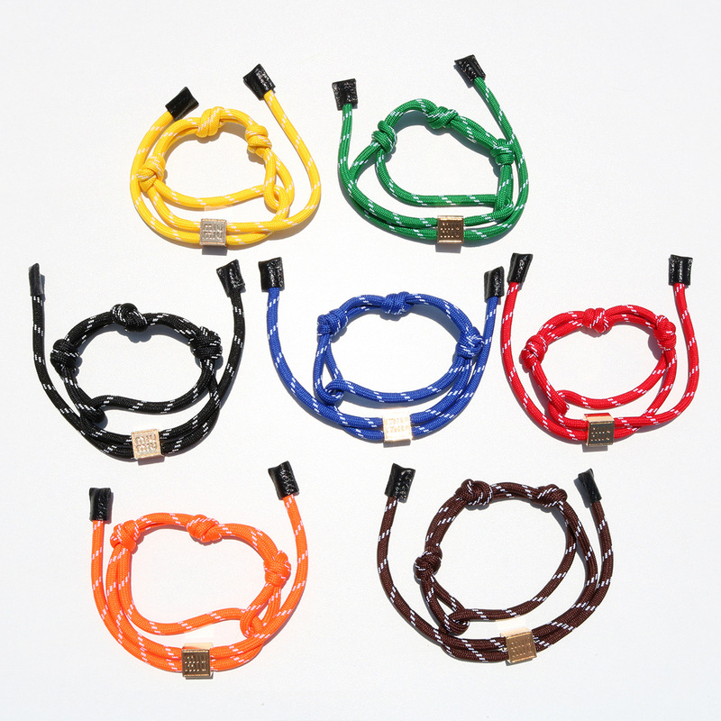 Original Miu-Style Alternative Nylon Bracelet, Colorful Polyester Braided Bracelet for Tiktok and Kuaishou Original Miu-Style Alternative Nylon Bracelet, Colorful Polyester Braided Bracelet for Tiktok and Kuaishou