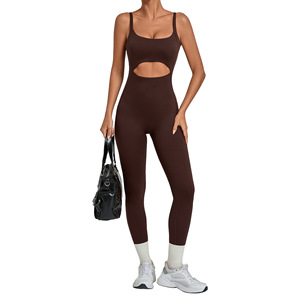 AYM038774 Back-Zip Yoga Bodysuit Tummy-Revealing Slim-Fit Butt-Lifting Seamless Aoyema wholesale