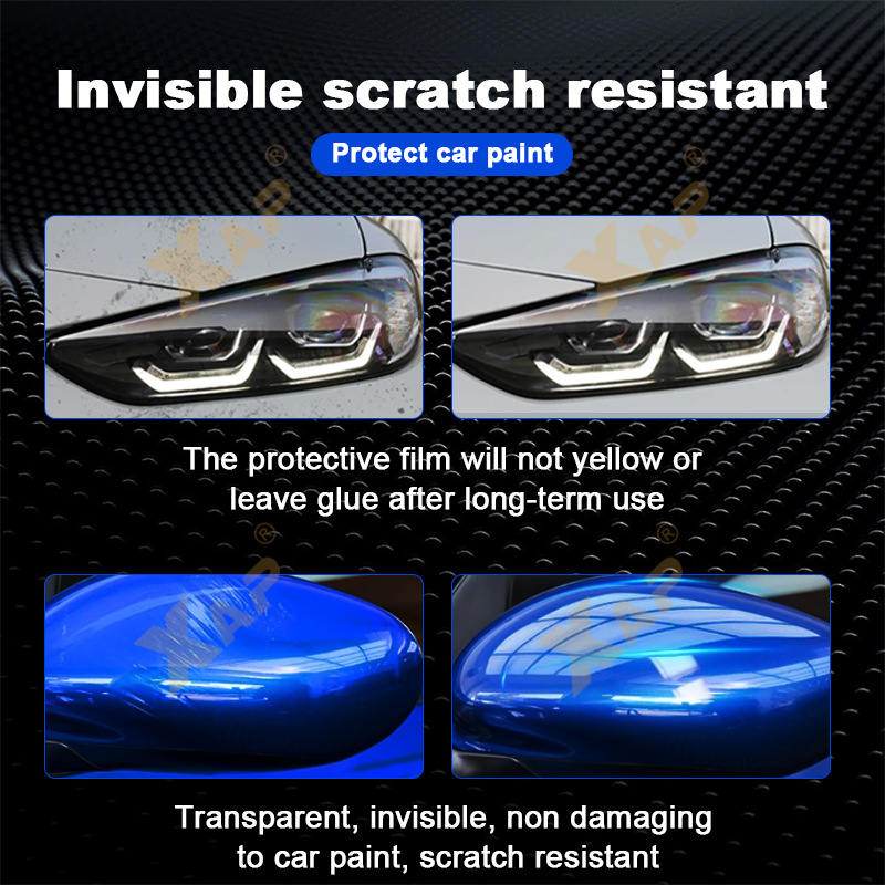 Cross-Border Supply of Fiat 500Tpu Special Car-Made Transparent Protective Film Car Headlight Film Rearview Mirror Film