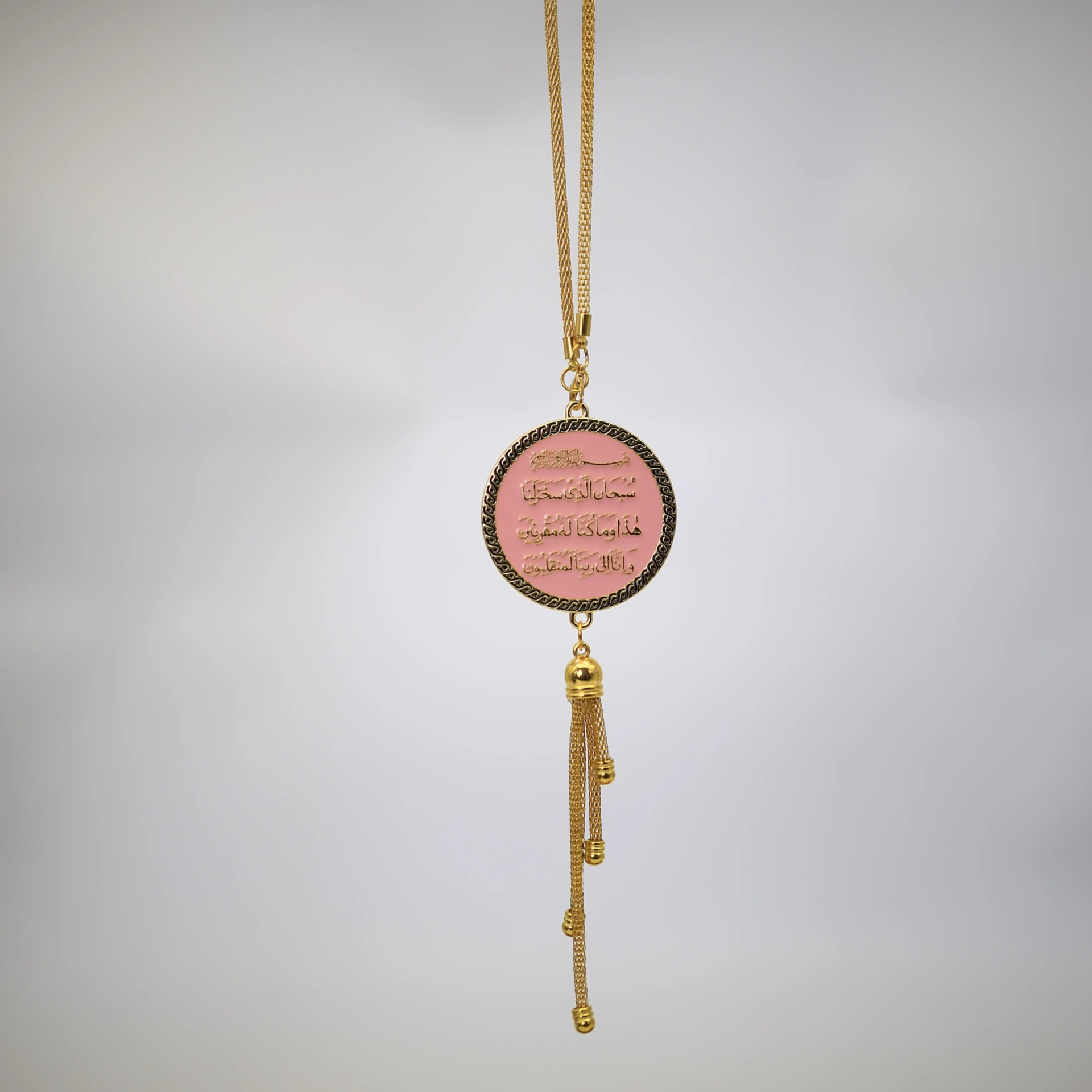 Cross-Border Southeast Asia Zinc Alloy Middle Eastern Style Multicolor Moon-Shaped Car Interior Rearview Mirror Hanging Ornament Car Decoration Factory