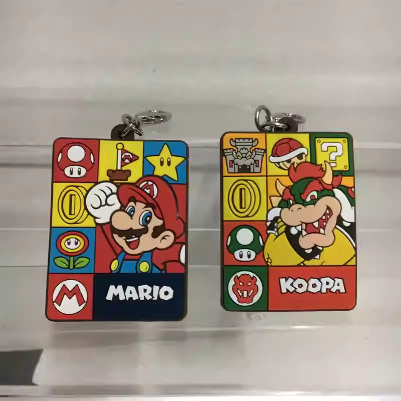 Customized Rubber Keychain Universal Studios Super Mario Series Rubber Keychain Tag Mario Custom-Made
