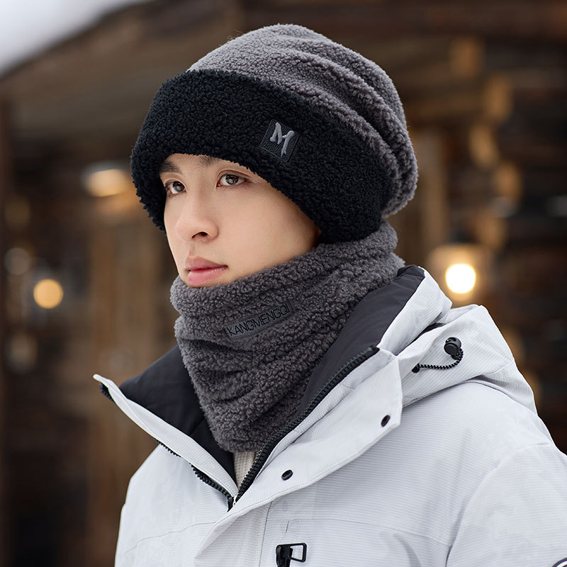 Men's Thickened Fleece Lined Winter Hat With Neck Protection_voghion.com