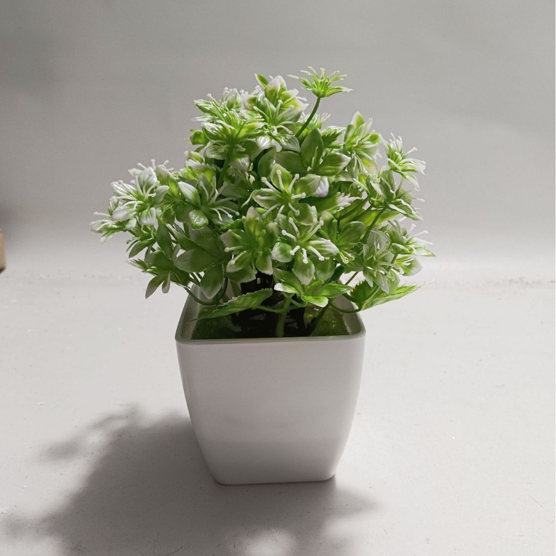 Amazon シミュレーション小さな鉢植え装飾品ホームユーカリローズリーリビングルームデスクトップ装飾造花プラスチック鉢植え|undefined