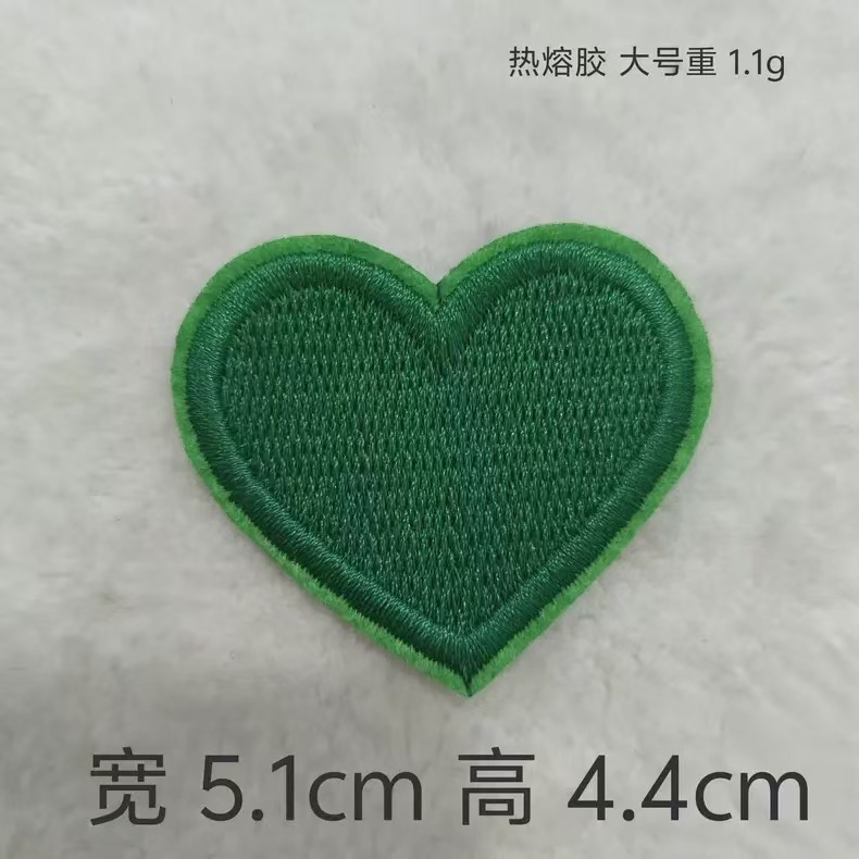 トレンディで美しいカラフルなピーチハートコンピュータ刺繍布ステッカーマルチサイズ DIY 手作りステッカー製造装飾ステッカー卸売|undefined