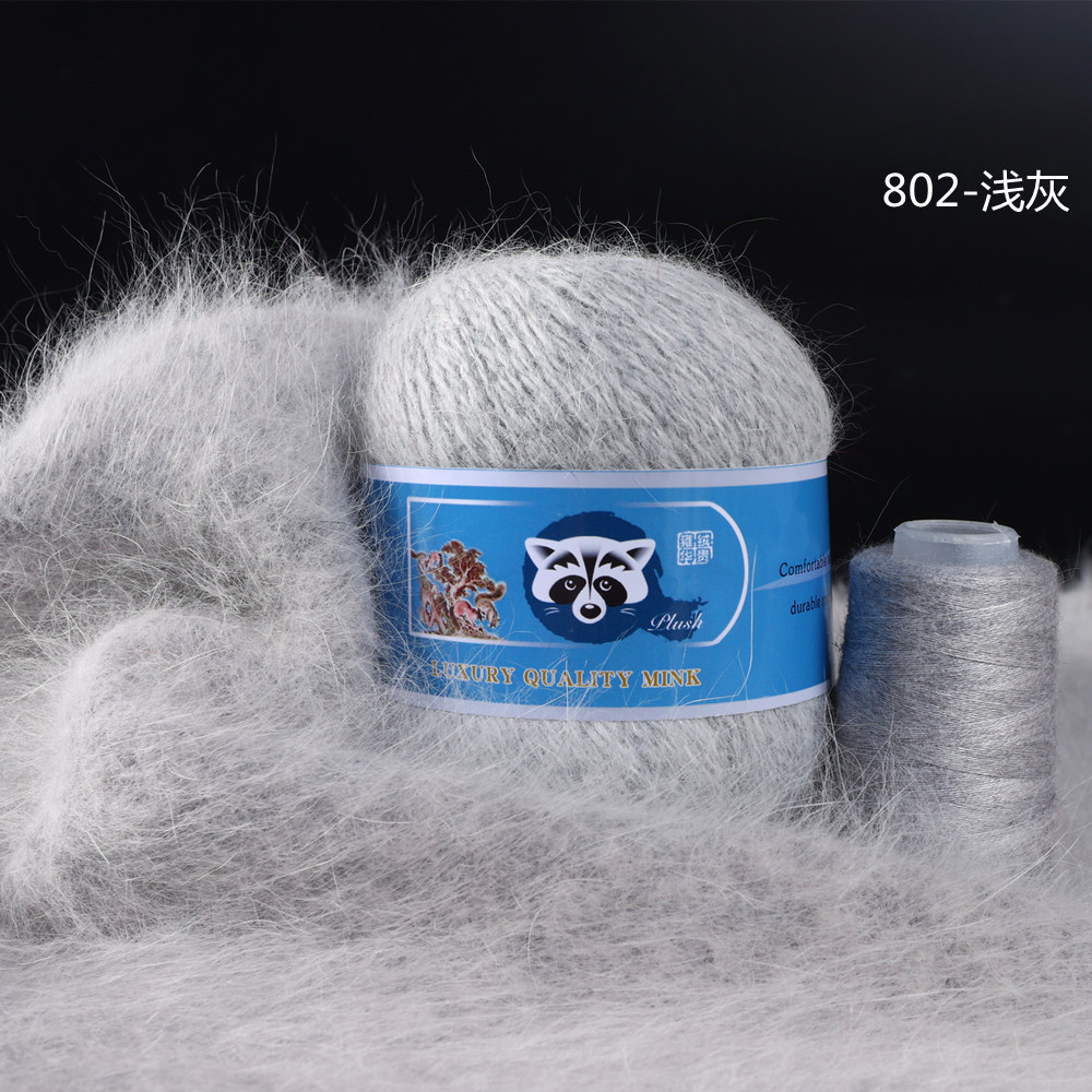 Venta Directa de fábrica medio grueso tejido a mano de lana de visón de lana Bola de lana tejida al por mayor de bricolaje bola de lana gran cantidad de descuento