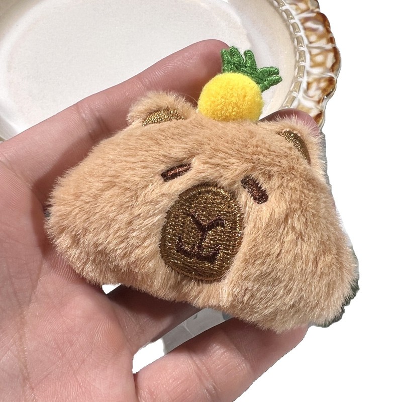 漫画ぬいぐるみカピバラブローチ人形ヘアアクセサリーアクセサリーカピバラ人形 diy ジュエリースカーフ靴下アクセサリー|undefined