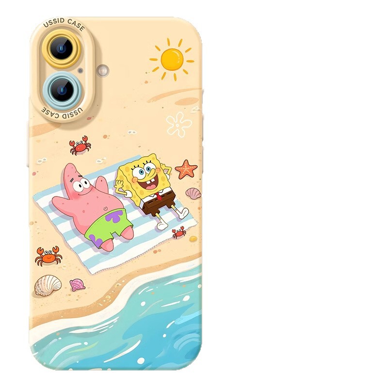Apple 16promax 携帯電話ケース iPhone15pro かわいい 14 スポンジボブ 13 パイスター 12 漫画 11|undefined