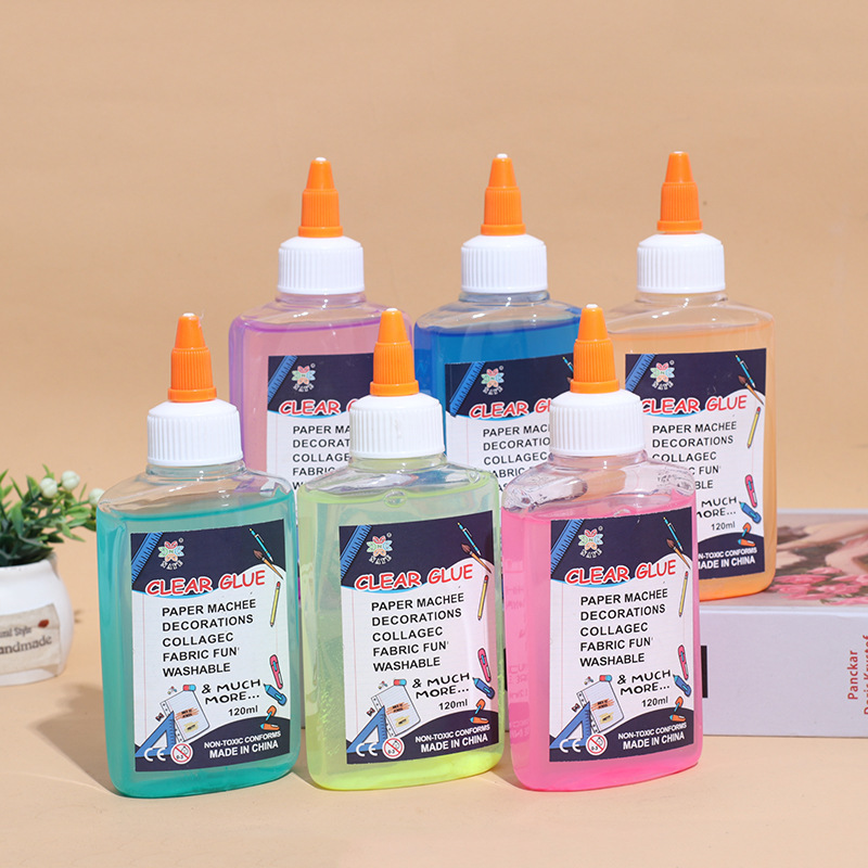 120ml Children's Craft Liquid Glue Fabric Glue Children's Diamond Painting Twine Button Transparent Soft Glue Manufacturer