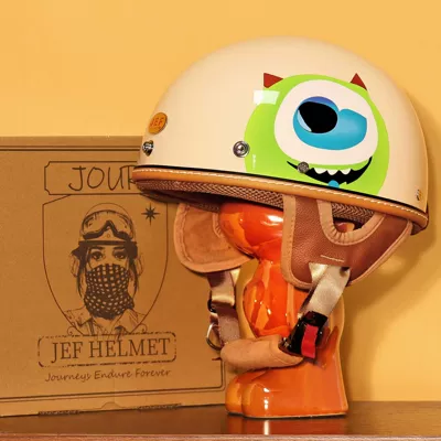 Lightweight 3C Certified Helmet for, Motosiklet kaskı (dəbilqə) - big-eyed-monster-m