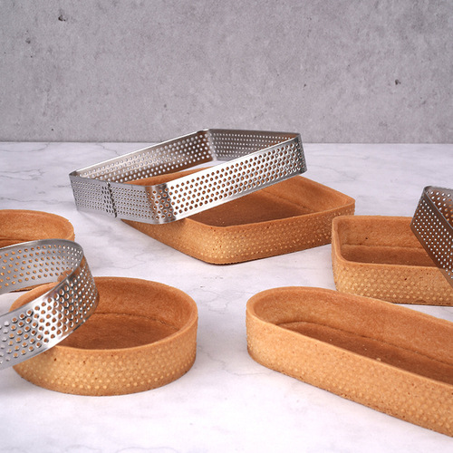 304 stainless steel creative mousse ring 14-piece set of thickened cake mousse making work DIY kitchen baking