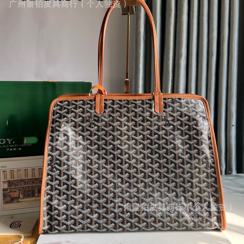 Original Goyard Hardy Tote Bag Genuine Leather Large Capacity Underarm Handbag Hardy Briefcase for Commuting Original Goyard Hardy Tote Bag Genuine Leather Large Capacity Underarm Handbag Hardy Briefcase for Commuting