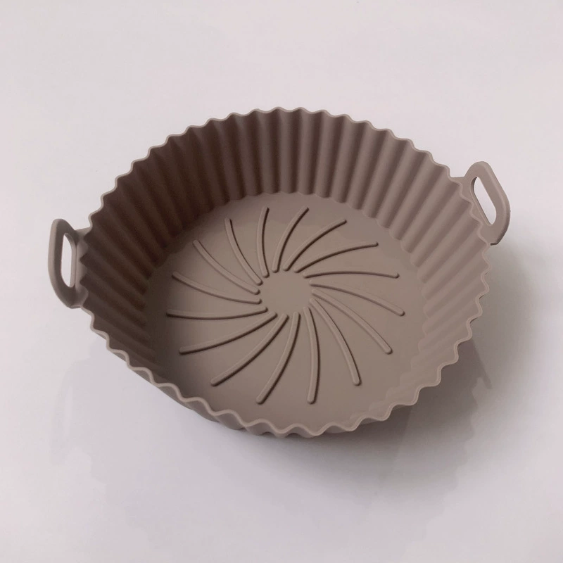 Air fried cooker silicone baking dish cake baking sheet round thermal pad frying cooker silicone fried pot cross -border
