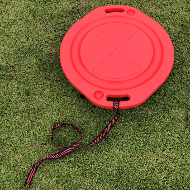 Polia redonda para niños Polia de equilibrio Trolley entrenamiento sensorial silencioso disco de equilibrio placa de rueda auxiliar de enseñanza al aire libre