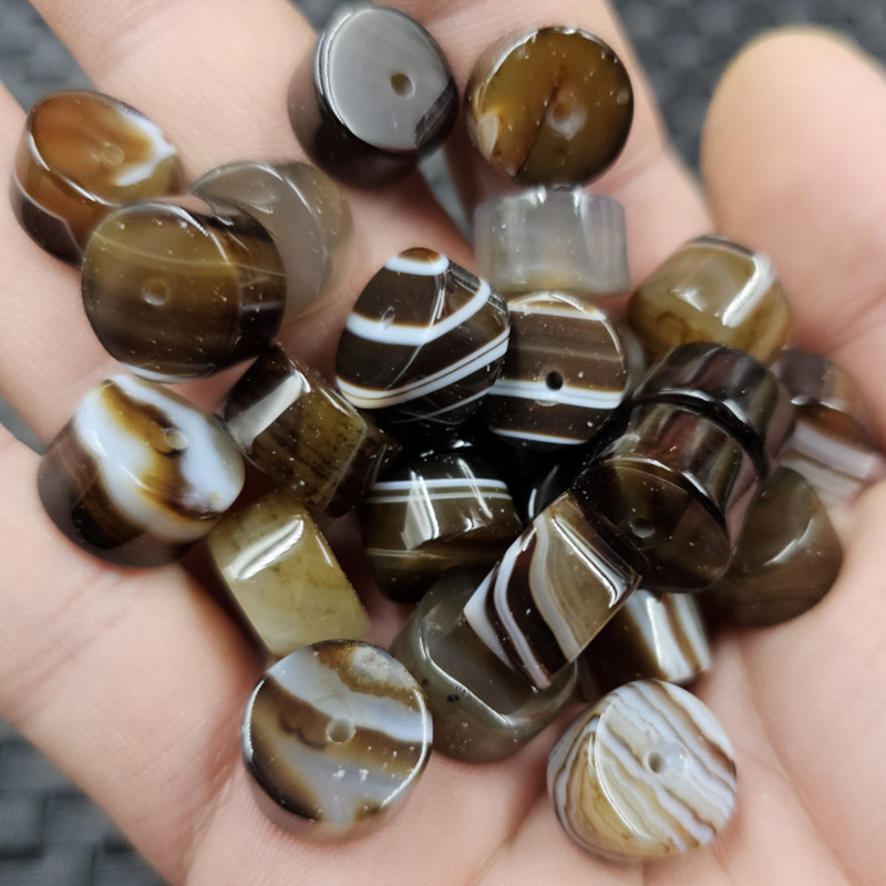 Agate coffee beads jade