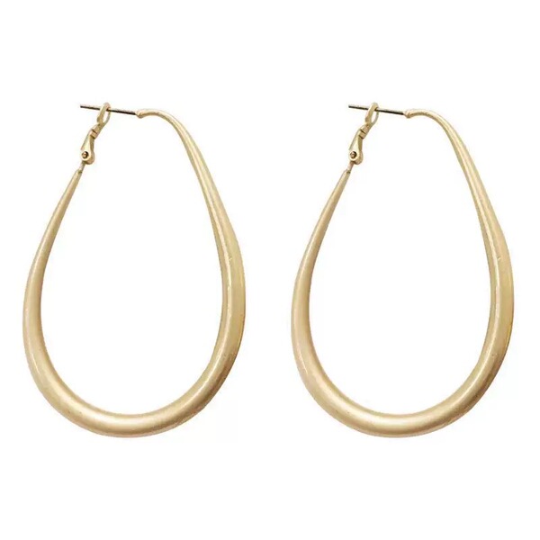 matte hoop earrings