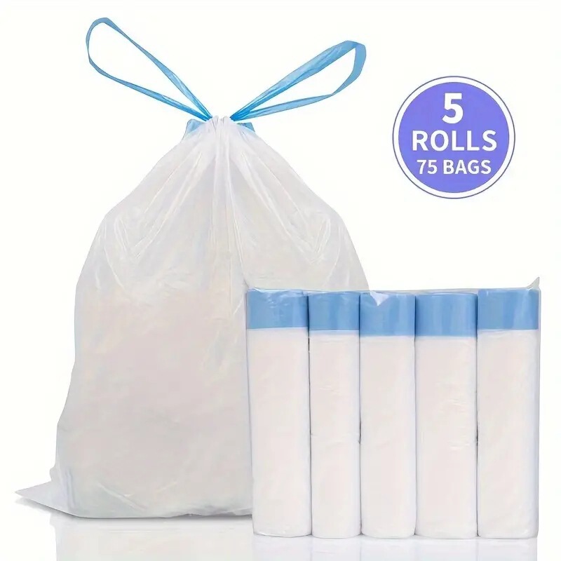 Amazon Bathroom Portable Kitchen Cross-Border Drawstring Student Dormitory Bag Large Thickened Garbage Bag for Home Use