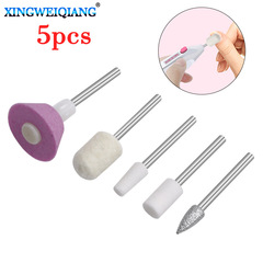 Nail Grinder with Abrasive Head, Ceramic Abrasive Head Accessory, Nail Shaping and Dead Skin Removal 5-Piece Set Abrasive Head