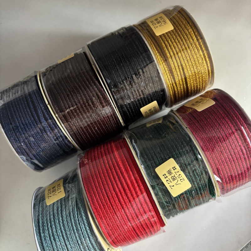 台湾线diy项链配件72号玉线编织8股绳粗八股编织绳成品手链手绳线