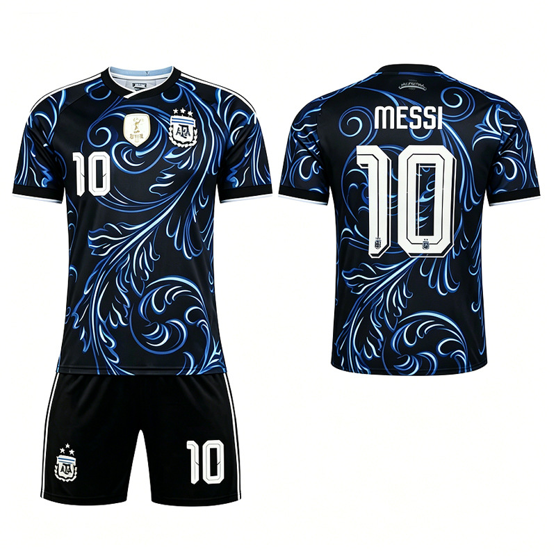 Uniformes de fútbol al por mayor para la Copa Mundial, camiseta Samsung Argentina Messi n.° 10, camiseta C Ronaldo n.° 7, uniformes de entrenamiento para equipos de competición