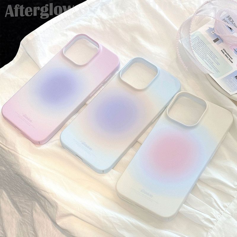 フィルムシェル iPhone16 携帯電話ケース Apple対応 15promax グラデーション マット 14 シンプル 13 日韓風 17|undefined