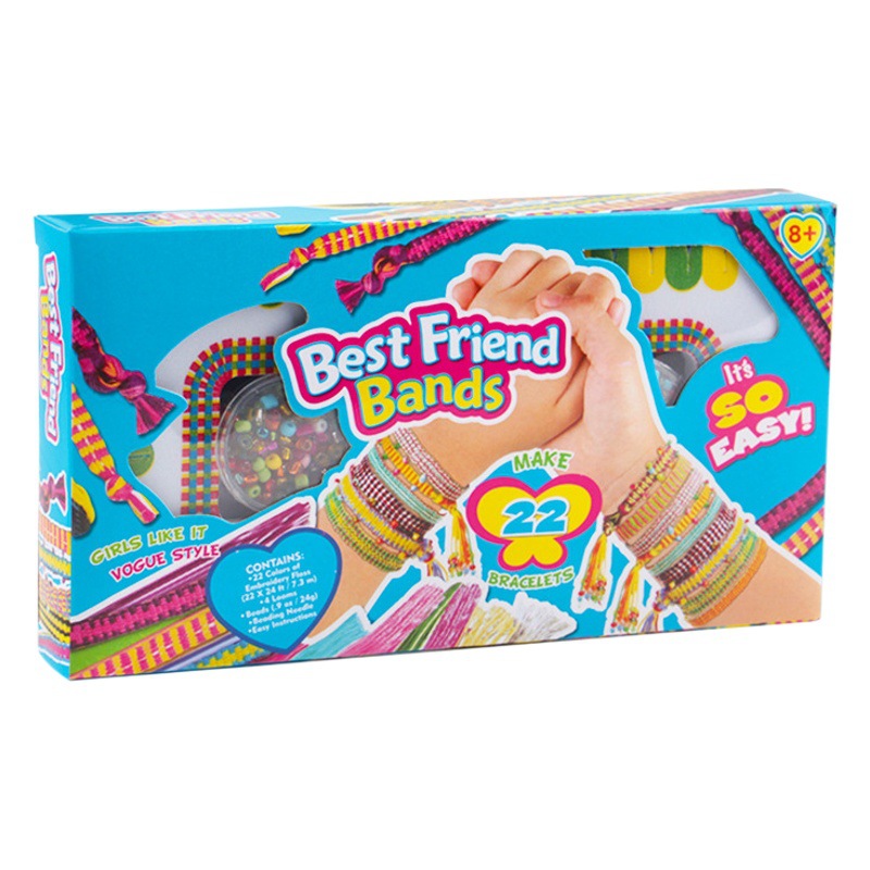 Pulsera de bricolaje para niños transfronterizos cuentas sueltas pulsera tejida juguete creativo cuerda hecha a mano con cuentas cuerda joyería Niña