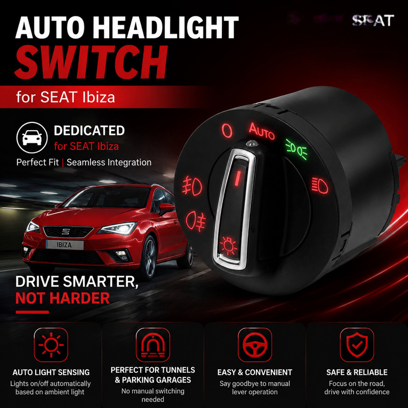 Intelligent Automatic Sensor Headlight Switch for Volkswagen Lavida, Sagitar, Passat, and Magotan Modification Parts from the Source Manufacturer