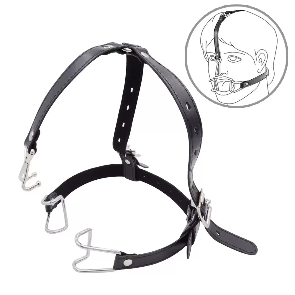 张口器鼻勾嘴巴口塞口枷sm情趣性用品男女奴调教道具夫妻游戏刑具