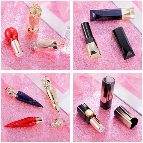 Lipstick tube 12.1 hollow alpaca lipstick empty tube plasticine round tube cute little girl empty lipstick tube
