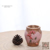 Creative flowerpot, small ceramics, plant lamp flower-shaped, handmade, hand painting