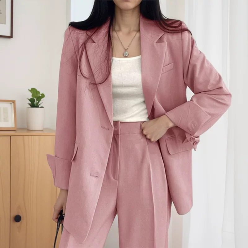 Цветной весенний классический пиджак, сексуальные брюки для отдыха, корейский стиль