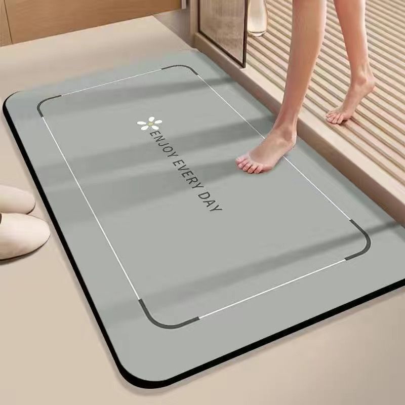 ソフト珪藻泥吸収マット浴室床マット浴室ドアノンスリップ速乾性フットマットドアマットトイレホームカーペット|undefined