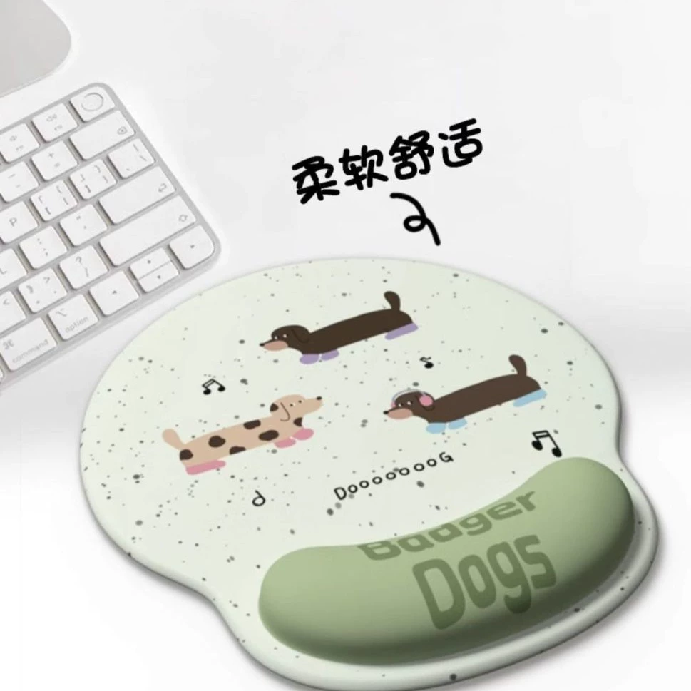 Cartoon wristband, mouse, laptop, keyboard