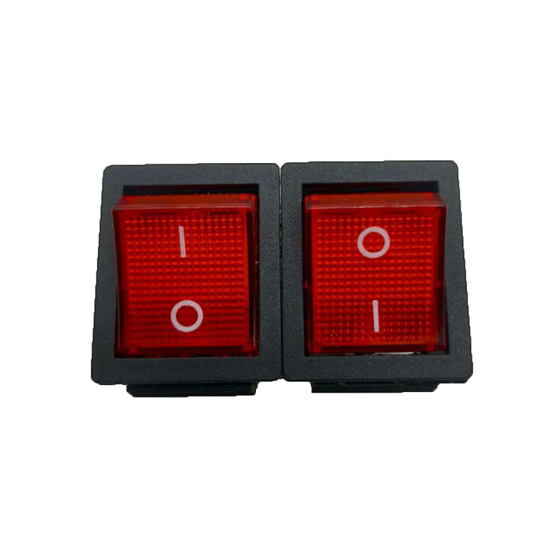 KCD4船型开关  4脚带灯 船形开关 翘板电源按钮  16A 250V 31x 25