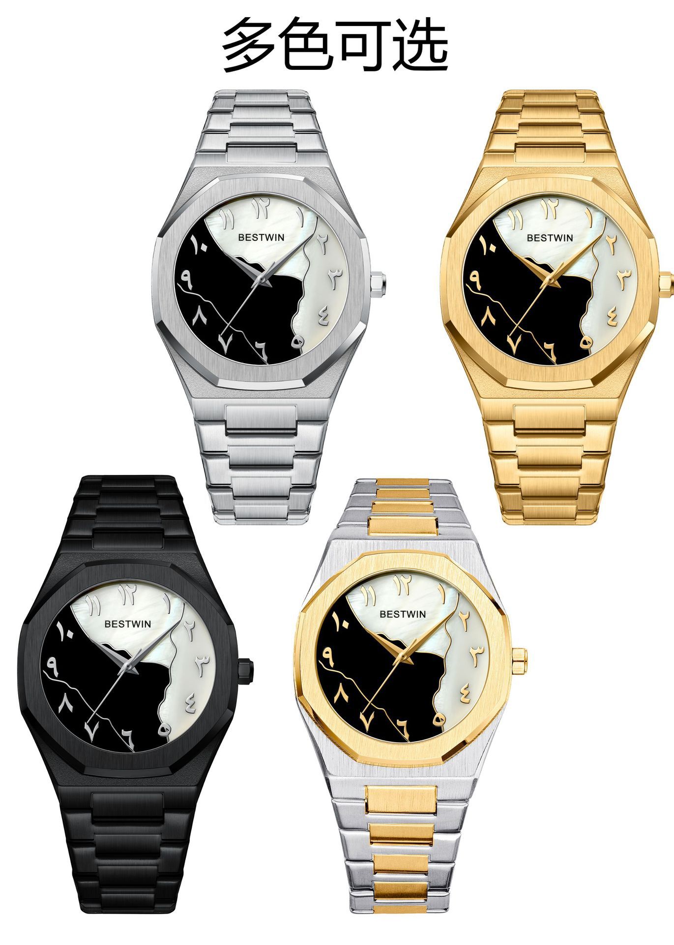 140g Weight Tempered Glass Mirror Material Stainless Steel Strap Material Watch Classification Pointer Display Type Double Side Snaps Buckle Style Diamond Dial Shape Daily, Street Occasion Quartz Movement Solid Color Pattern All Seasons Season Men's Gender Business, Classic Style Style Business Classic Style Solid Color Double Side Snaps Quartz Watch 6