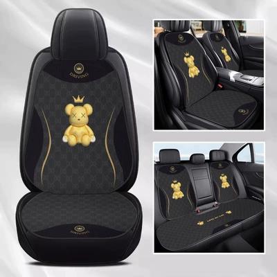 Car Seat Cushion, Universal Seat Seat cushion, seat cover - e0750k-crown-bear-seven-piece-set-velvet-pad-a03-code