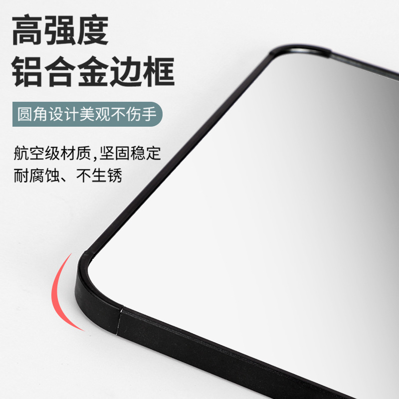 Ropa espejo colgante de pared dormitorio puerta montada en la pared espejo trasero puerta colgante hogar sin perforaciones montaje en la pared hogar espejo de cuerpo completo para mujeres